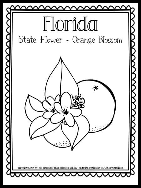 florida state symbol coloring pages