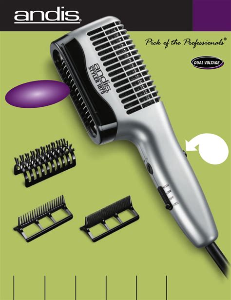 andis company hair dryer styler  user guide manualsonlinecom
