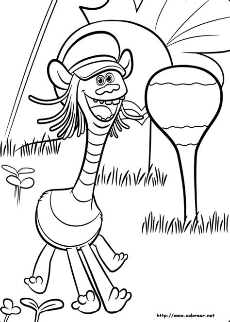 trolls cooper coloring page coloring pages