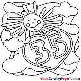 Birthday Coloring Pages Happy Printable Sun Years Hits sketch template
