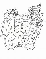 Mardi Gras Orleans Getcolorings sketch template
