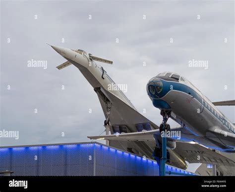 a discarded russian tupolev tu 144 supersonic passenger aircraft on