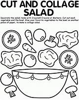Coloring Salad Pages Make Nutrition Cut Kids Health Printable Crayola Ingredients Own Where Cute sketch template