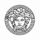 Versace Logo Drawing Getdrawings sketch template