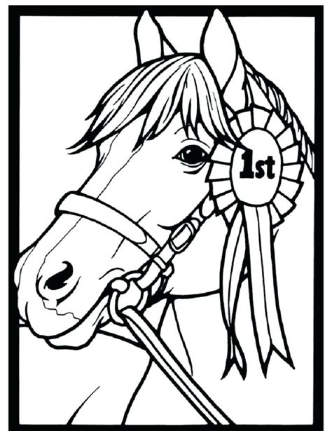 horse head coloring pages  print  getdrawings