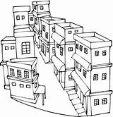 Coloring Pages City House Printable Colouring Street Place Houses Pueblo Kids Choose Board sketch template