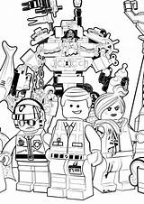 Emmet Personagens Coloringhome Ninjago sketch template