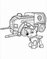 Rocky Patrol Paw Coloring Pages Posing Printable Print Kids sketch template