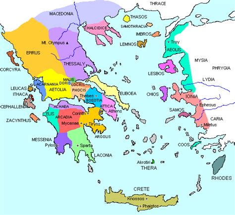 ancient greece map labeled  calendar template site