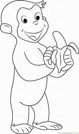 Curious George sketch template