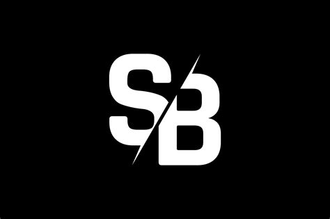 monogram sb logo design graphic  greenlines studios creative fabrica sb logo logo design