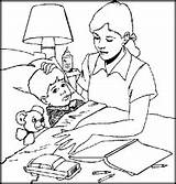 Fever Health Coloring Sick Kids Pages Flu Season Child Cold Boyama Sınıf Remedies Care Calışmaları Infant Mom Taking sketch template