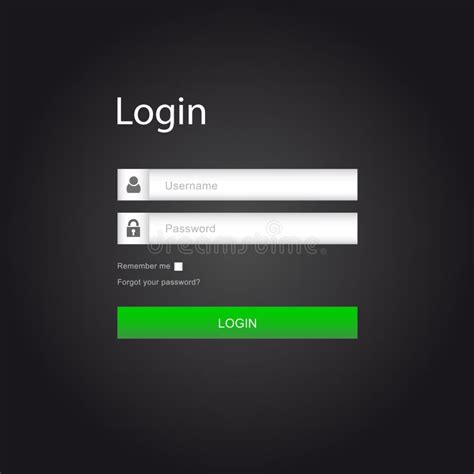 login  username  password stock illustration illustration