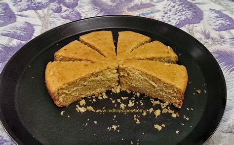 eggless sponge cake nidhi recipes