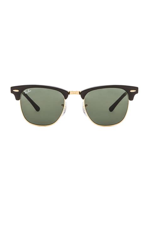 ray ban clubmaster classic sunglasses in black lyst