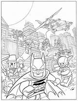 Batman Lego Coloring Pages Library Movie sketch template