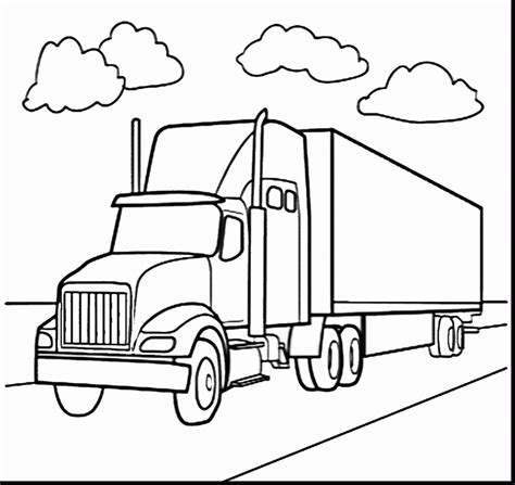 beauteous semi truck coloring pages refundable  wallpapers hd