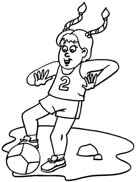 soccer player coloring pages    print