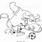Bull Pages Red Coloring Soccer Getcolorings Vector Cartoon sketch template