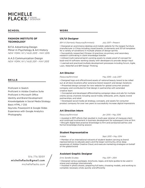 ui ux designer resume template   school lesson