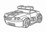 Rescue Bots Chase Colouring sketch template