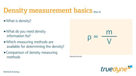 density measurement basics part  truedyne sensors ag