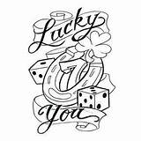 Luck Casino Findtattoodesign Clipartmag sketch template
