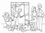 Família Identidade Filhos Qualidade sketch template