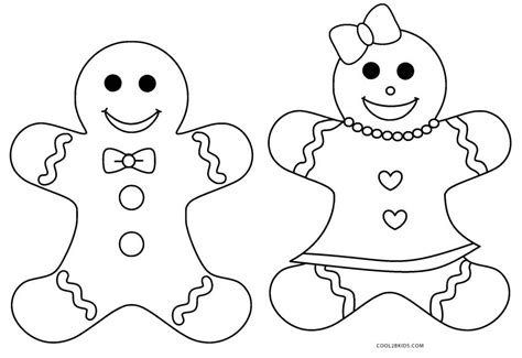 printable gingerbread man coloring pages  kids