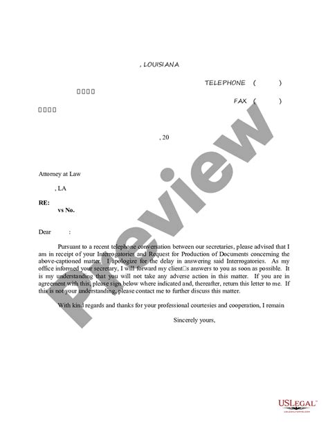 sample letter  opposing counsel  discovery form  legal forms