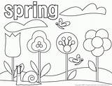 Spring Color Coloring Pages Library Clipart Preschool Clip sketch template