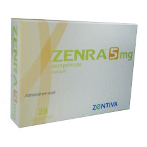 zenra 5 mg 28 tablete catena preturi mici