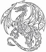 Coloring Dragon Pages Mandala Patterns Embroidery Printable Quilling Tattoo Color Pdf Adult Dragons Doodle Paper Book Designs Sheets Pattern Adults sketch template