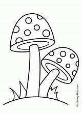 Mushrooms Colouring Mewarnai Trippy Pilz Jamur Ausmalbilder Drawing Champignon 4kids Champignons Px Gambarkakak sketch template