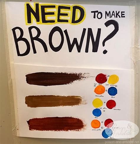 brown paint  mixing colors howto techno
