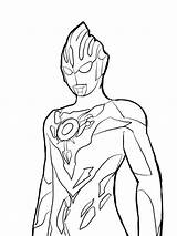 Mewarnai Ultraman sketch template