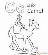 Camel Coloring sketch template