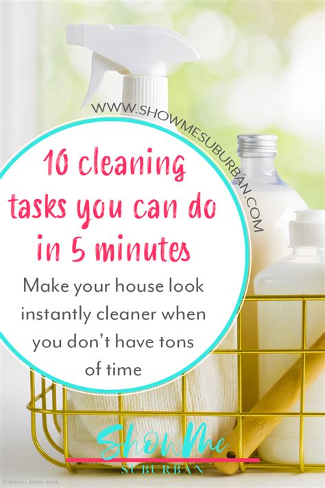 minute tasks     home  clean fast house