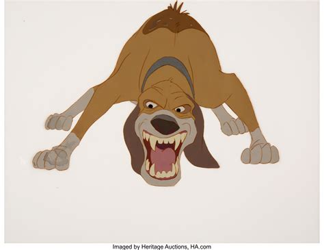 The Fox And The Hound Adult Copper Production Cel Walt Disney Lot