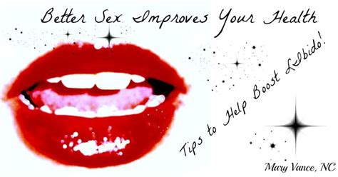 how better sex improves your health mary vance nc