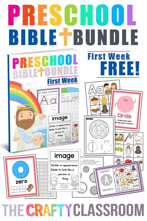 preschool bible printables