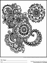 Coloring Pages Advanced Printable Adults Detailed Adult Kids Intricate Color Print Colouring Sheets Books Animals Cool Sheet Flower Geometric Patterns sketch template