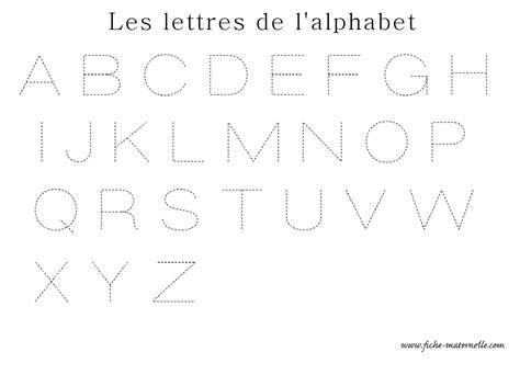apprendre  ecrire les lettres de  alphabet en ecriture capitale tracing alphabet letters