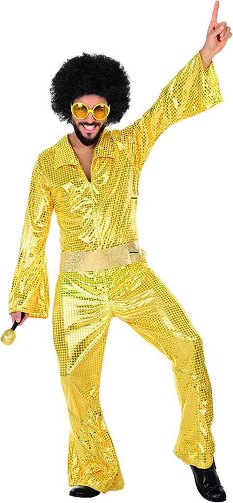 Urammi Way 80 S Disco Costumes For Men Plus Size Party Clothing M L