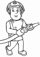 Sam Fireman Coloring Pages Template sketch template