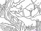 Coloring Pages Jungle Plants Getcolorings Rainforest sketch template