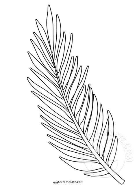 palm sunday coloring page palm branch template easter template