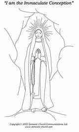 Conception Immaculate sketch template