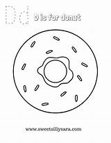 Donut Coloring Printable Pages Donuts Sheets Sara Silly Sweet Choose Board Inspired sketch template