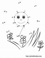 Dot Summer Printable Dots Connect Printables Activities Sun Kids Activity Worksheets Kindergarten Preschool Coloring Sheets Numbers Color Printthistoday Pages Easy sketch template